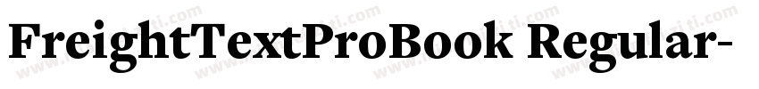 FreightTextProBook Regular字体转换